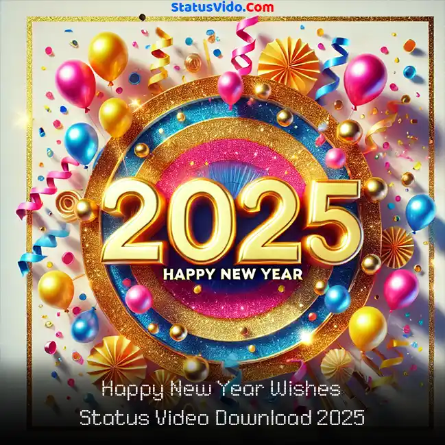 Happy New Year Wishes Status Video Download 2025